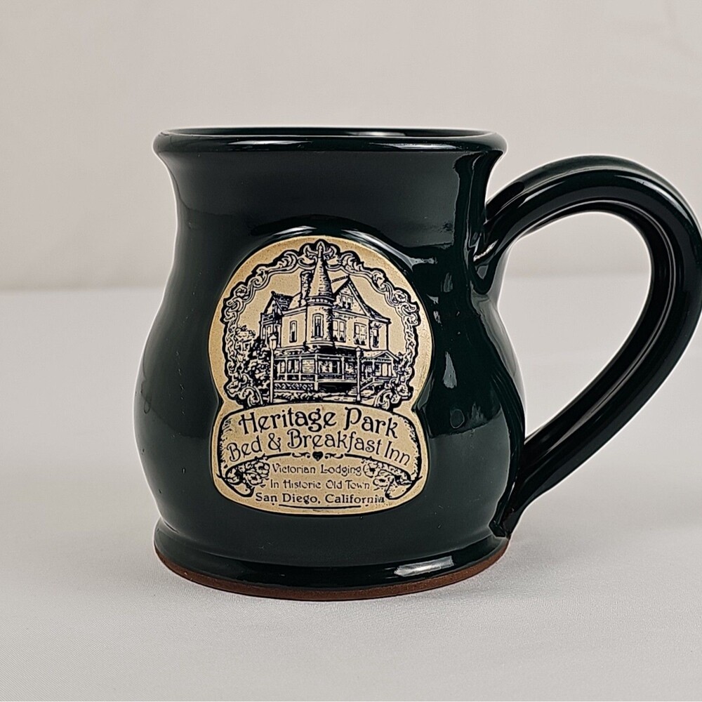 Deneen Pottery Heritage Park Bed & Breakfast Inn San Diego Green Mug